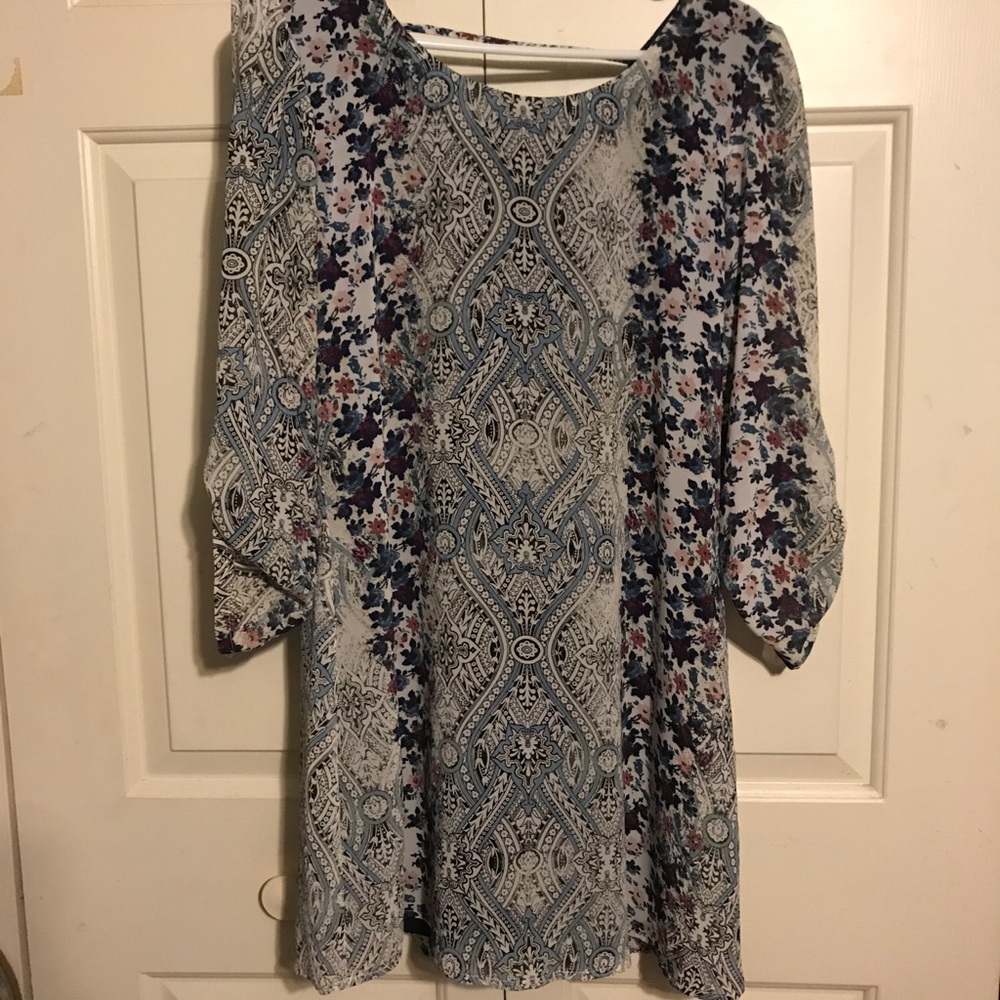 ✨Half Sleeve Patterned Dress